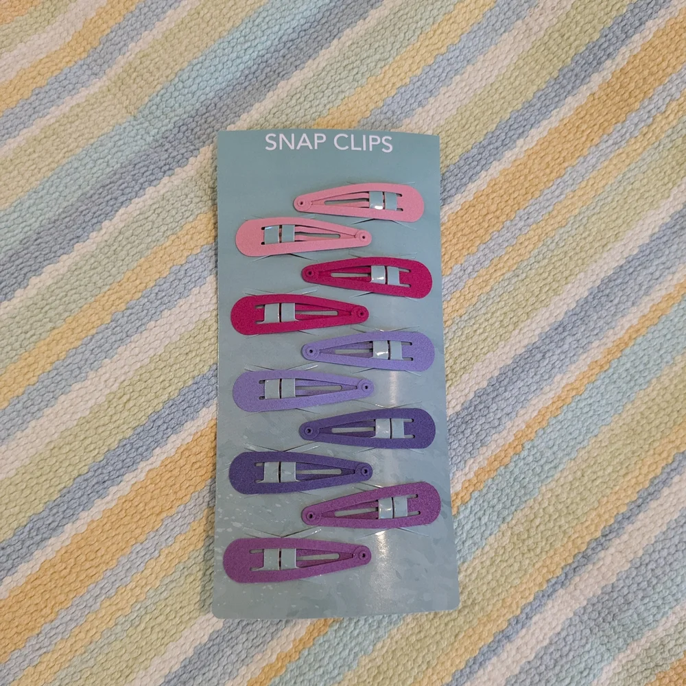 🛍️ BUNDLE ONLY | Colorful Snap Clips Set for Kids